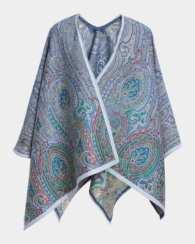 Paisley Jacquard Cape